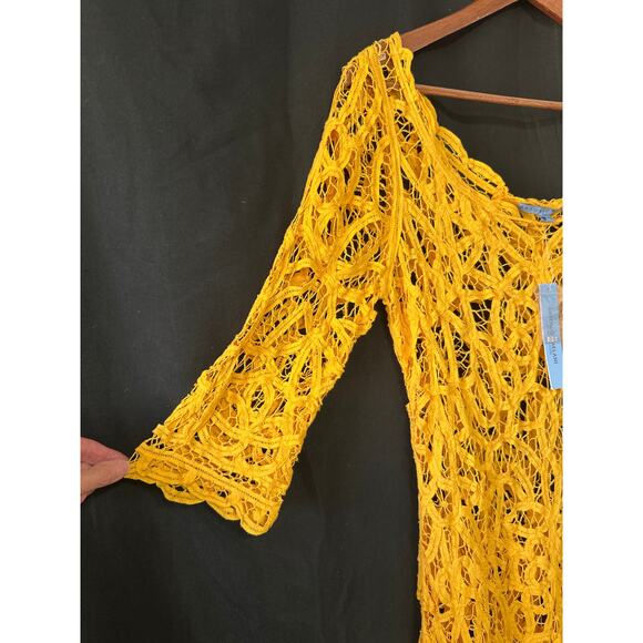 Antonio Melani NWT Colette Citrus Garden Dress L Mango Beach Cover Layered Look - Picture 2 of 13